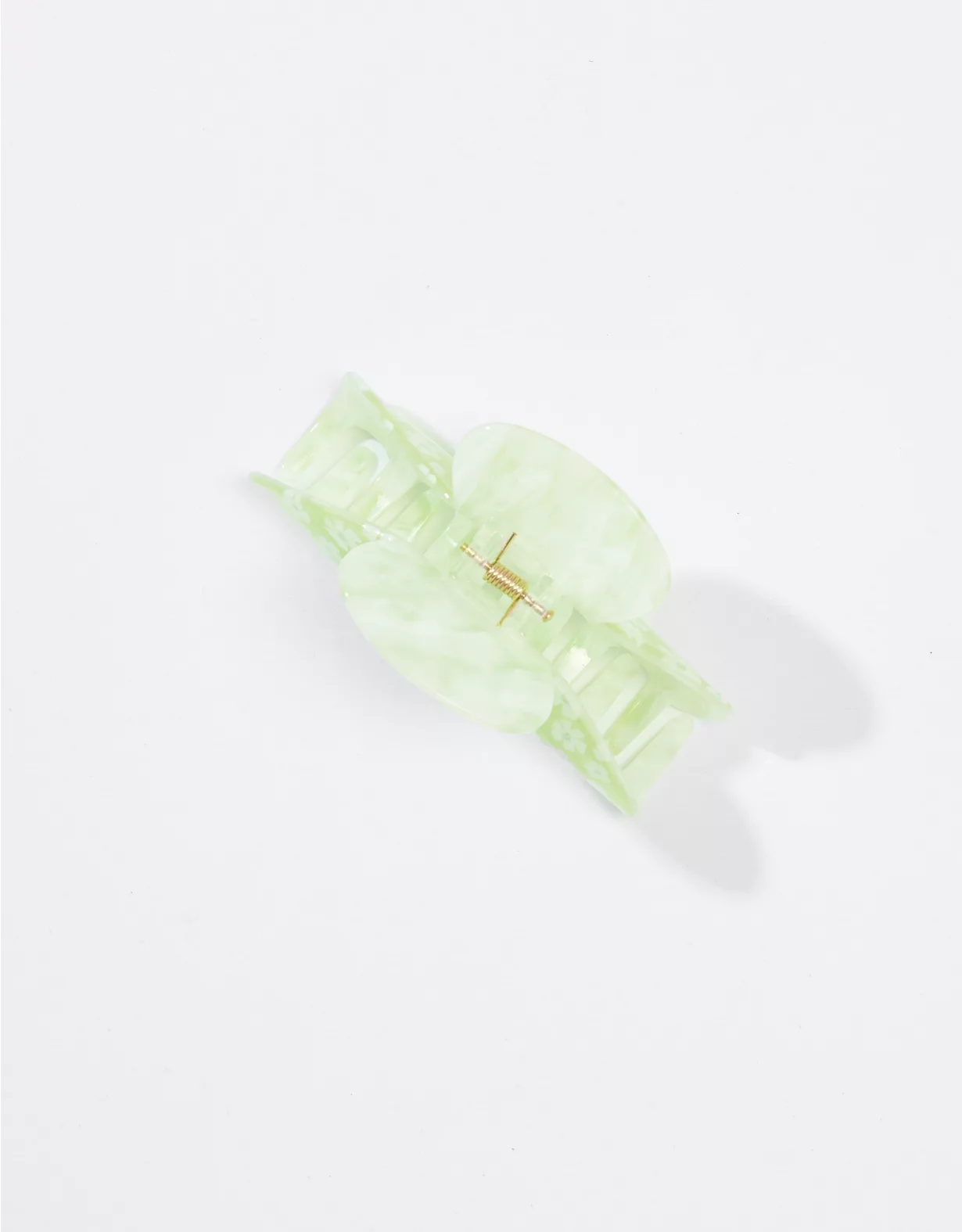 AEO Green Flower Claw Clip 2 AEO Green Flower Claw Clip - Image 2