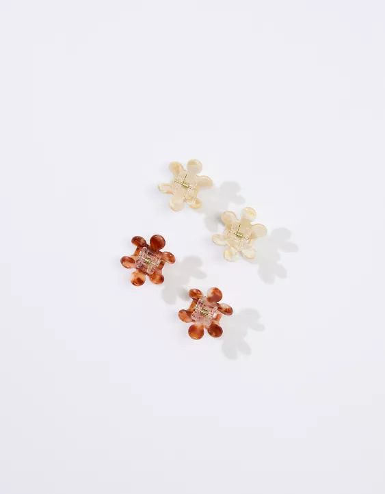 AEO Flower Hair Clip 4-Pack 3 AEO Flower Hair Clip 4-Pack - Image 3