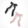 AEO Pink + Black Hair Bow 2-Pack