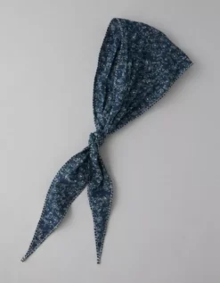 AE Diamond Neck Scarf Navy -American Eagle Fashion 0421 8291 410 d1