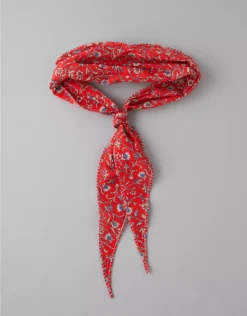 AE Diamond Neck Scarf Red