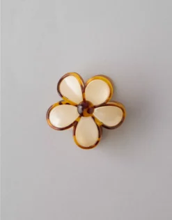 AE Flower Hair Clip Cream