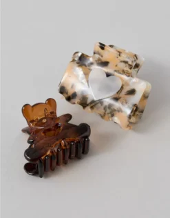 AE Claw Clip 2-Pack Multi