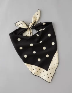 AE Polka Dot Scarf Black