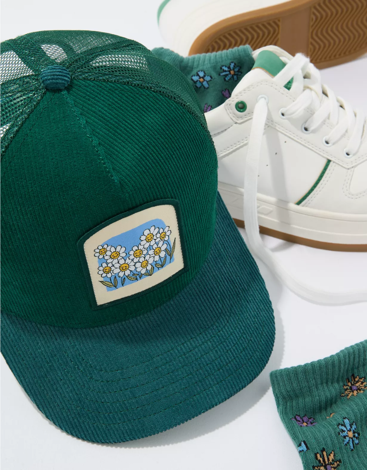 AE Corduroy Patch Trucker Hat 1 AE Corduroy Patch Trucker Hat