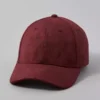 AE Suede Baseball Hat Preppy Red