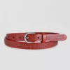 Old Trend Studded Leather Belt Red