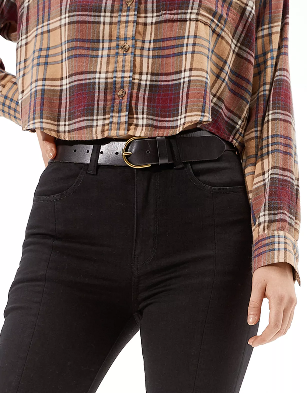 AEO High-Waisted Leather Belt 1 AEO High-Waisted Leather Belt
