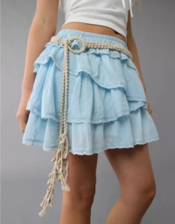 AE Crochet O-Ring Belt Natural