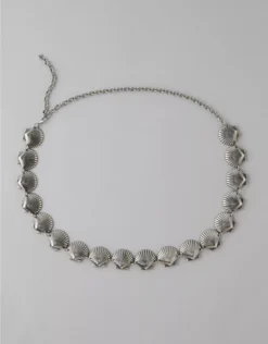 AE Shell Chain Belt Silver