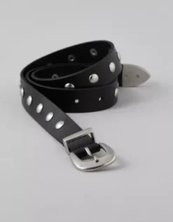 AE Western Studded Belt Black -American Eagle Fashion 0423 8264 001 f