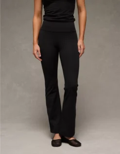 AE The Everything High-Waisted Flare Legging True Black