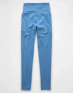AE The Everything High-Waisted Pocket Legging Blue -American Eagle Fashion 0424 5334 400 b