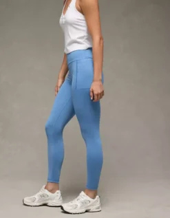 AE The Everything High-Waisted Pocket Legging Blue -American Eagle Fashion 0424 5334 400 os
