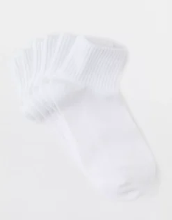 AE Shortie Crew Socks 3-Pack White