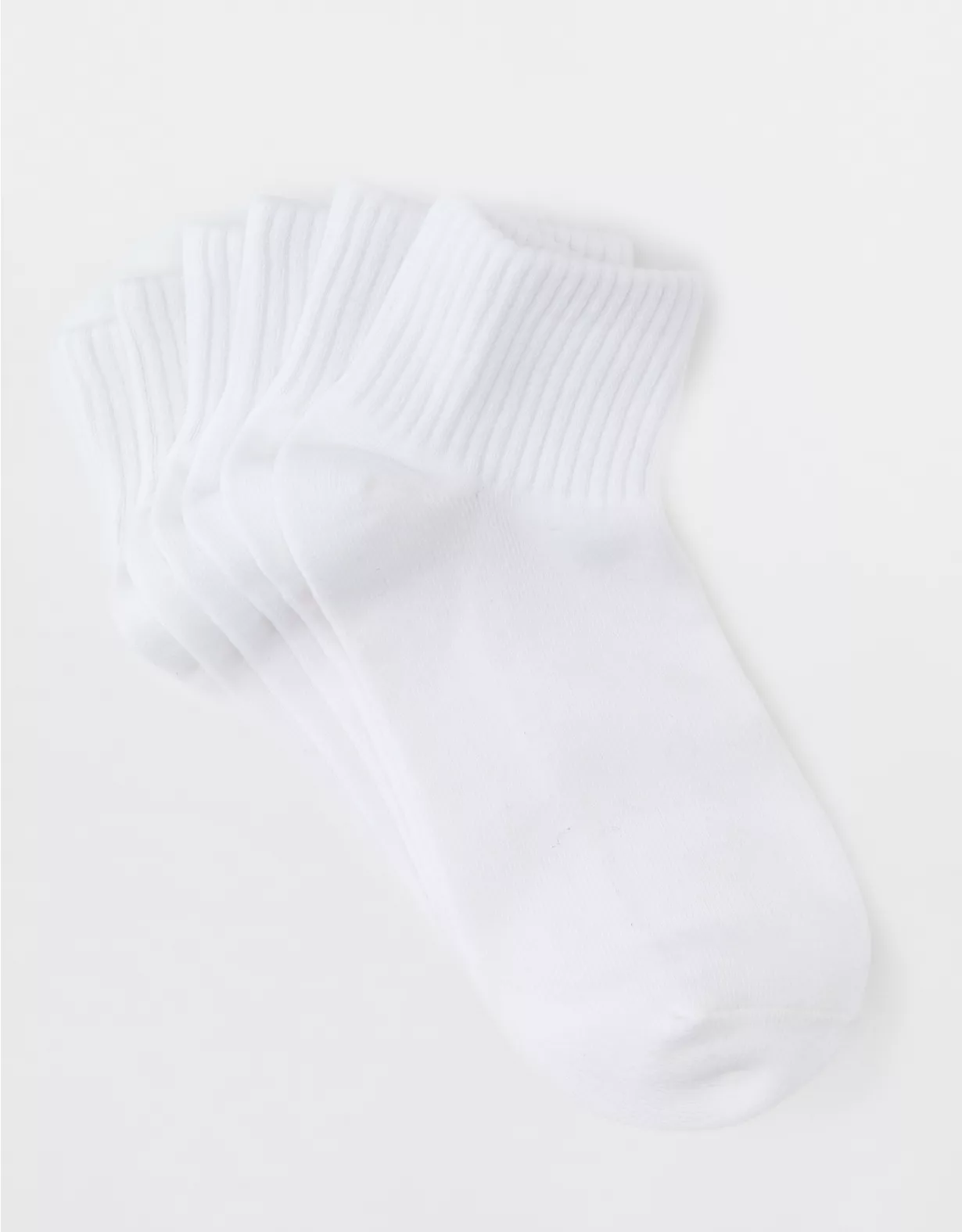 AE Shortie Crew Socks 3-Pack White 1 AE Shortie Crew Socks 3-Pack White