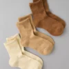 AE Solid Cropped Crew Socks 3-Pack Nude