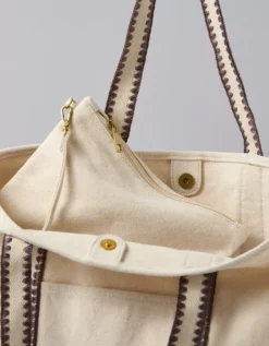 AE Large Beachy Tote Bag Natural -American Eagle Fashion 0427 6825 109 d1