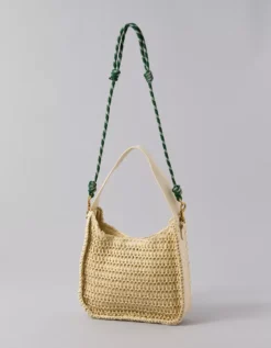 AE Mini Raffia Tote Bag Natural -American Eagle Fashion 0427 8095 109 d2