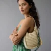 AE Mini Raffia Tote Bag Natural