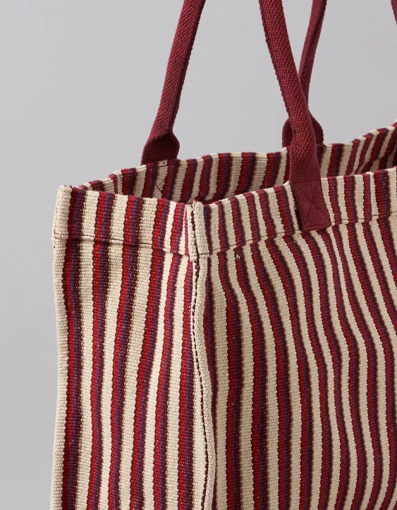 AE Oversized Striped Tote Bag Multi 4 AE Oversized Striped Tote Bag Multi - Image 4