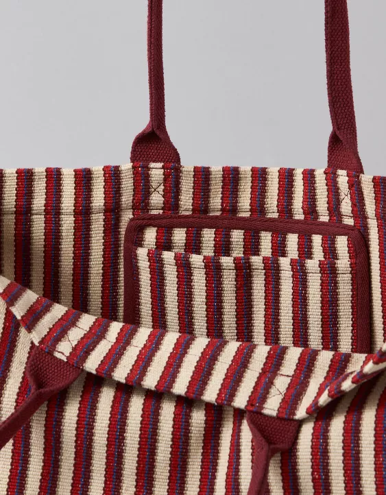 AE Oversized Striped Tote Bag Multi 5 AE Oversized Striped Tote Bag Multi - Image 5