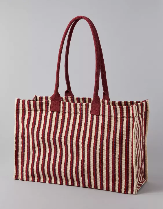AE Oversized Striped Tote Bag Multi 3 AE Oversized Striped Tote Bag Multi - Image 3