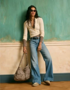 AE Slouchy Leopard-Print Hobo Bag Leo