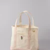 AE Cotton Canvas Holiday Grinch Tote Bag Rose