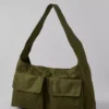 AE Slouchy Cargo-Pocket Hobo Bag Olive