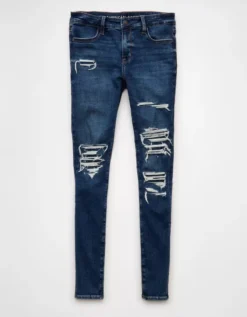 AE Next Level Patched Low-Rise Jegging Indie Dark Destroy 8 AE Next Level Patched Low-Rise Jegging Indie Dark Destroy -American Eagle Fashion 0431 5782 009 f