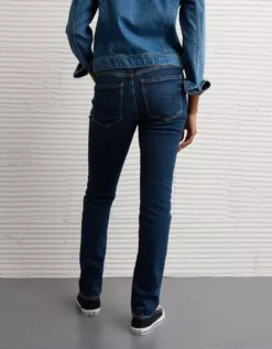 AE Stretch Skinny Jean Darkest Dazzler -American Eagle Fashion 0432 5864 927 ob