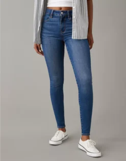 AE Next Level High-Waisted Jegging Brilliant Blue