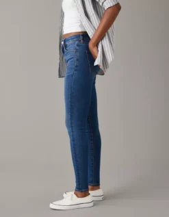 AE Next Level High-Waisted Jegging Brilliant Blue -American Eagle Fashion 0433 3962 423 os