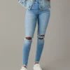 AE Luxe Ripped High-Waisted Jegging