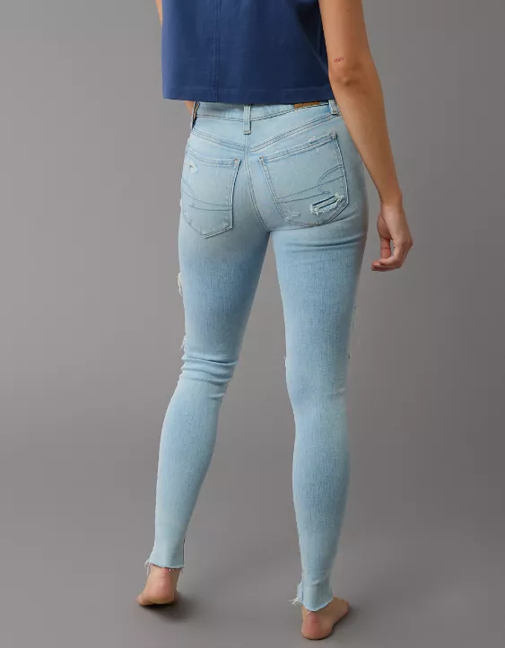 AE Next Level High-Waisted Ripped Jegging Super Destroy 2 AE Next Level High-Waisted Ripped Jegging Super Destroy - Image 2