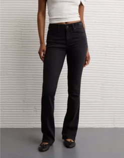 AE Next Level High-Waisted Skinny Kick Jean Black Magic
