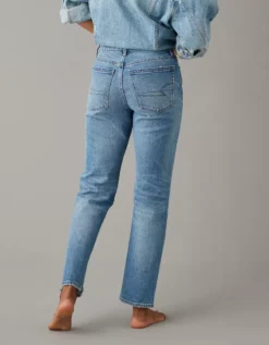 AE Stretch Super High-Waisted Ankle Straight Jean -American Eagle Fashion 0435 4823 851 ob