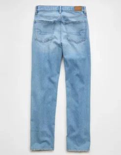AE Stretch Super High-Waisted Straight Jean Light Repair -American Eagle Fashion 0435 5141 953 b