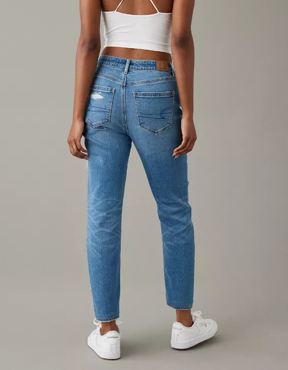 AE Strigid Patched Mom Jean 2 AE Strigid Patched Mom Jean - Image 2