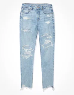 AE Strigid Ripped Mom Jean -American Eagle Fashion 0436 4762 868 f