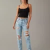 AE Strigid Ripped Mom Jean