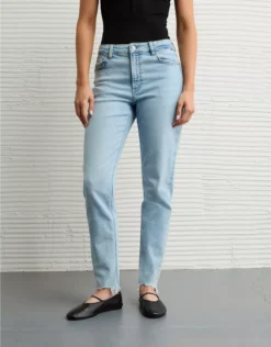 AE Stretch Mom Jean Skylight