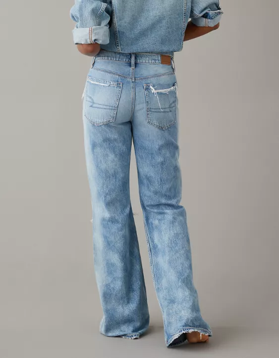 AE Dreamy Drape Ripped Low-Rise Baggy Flare Jean 3 AE Dreamy Drape Ripped Low-Rise Baggy Flare Jean - Image 3