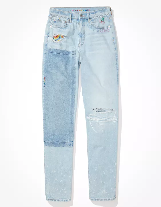 AE Pride Strigid Highest Waist Baggy Straight Jean 3 AE Pride Strigid Highest Waist Baggy Straight Jean - Image 3