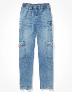 AE Dreamy Drape Highest Waist Baggy Straight Jean -American Eagle Fashion 0437 4470 979 f