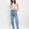 AE Dreamy Drape Highest Waist Baggy Straight Jean