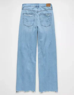 AE Dreamy Drape Stretch Ripped Super High-Waisted Baggy Wide-Leg Jean Horizon -American Eagle Fashion 0437 5344 173 b