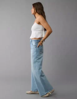 AE Strigid Super High-Waisted Ultra Wide-Leg Jean So Fresh -American Eagle Fashion 0437 5537 363 os