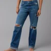 AE Ripped Low-Rise Ex-Boyfriend Jean Indigo